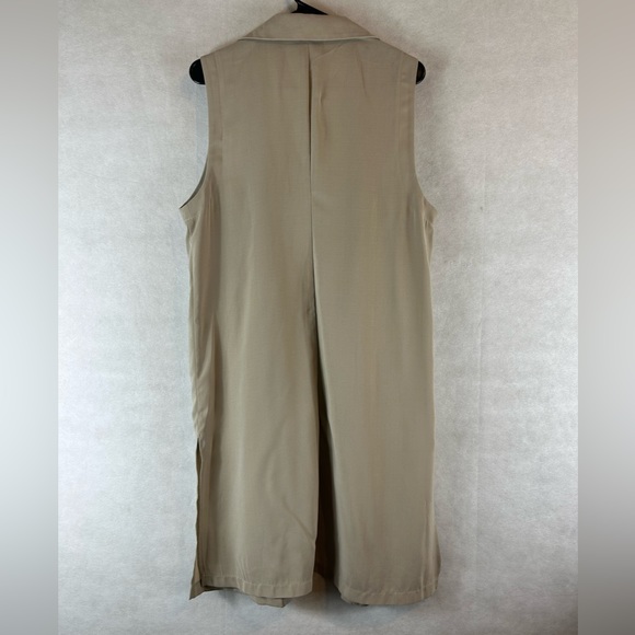 14th & Union Beige Morel Women’s size Larger Pocket Vest Jacket open front. - Picture 7 of 7